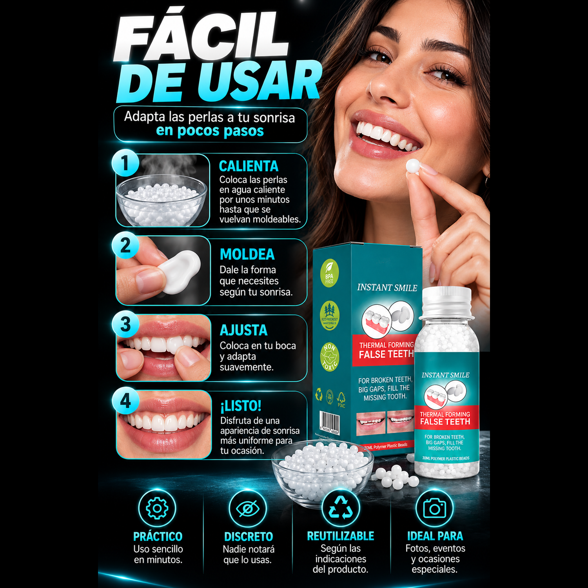 Perlas Termomoldeables para Sonrisa Estética