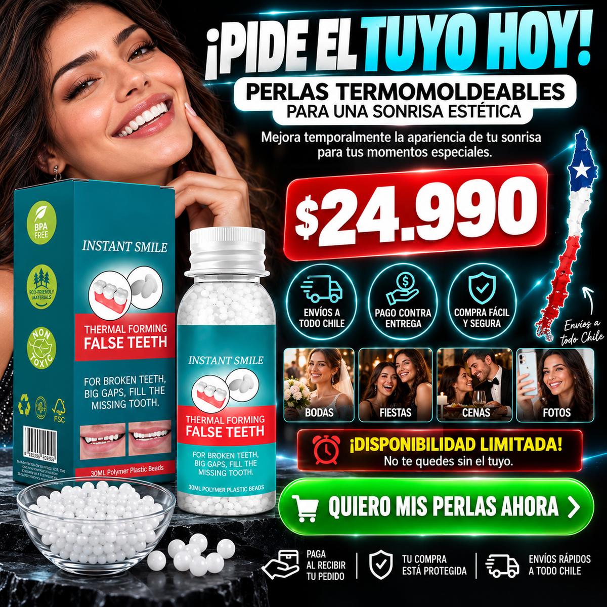 Perlas Termomoldeables para Sonrisa Estética