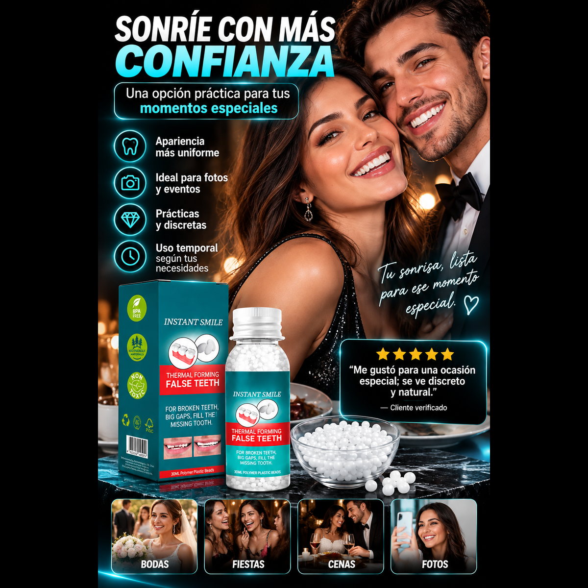 Perlas Termomoldeables para Sonrisa Estética